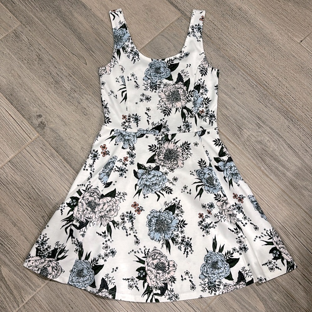 Flower print dress